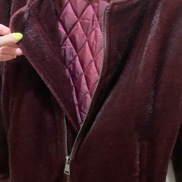 JOA Furry Burgundy Bomber - Picture 3 of 3